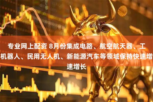 专业网上配资 8月份集成电路、航空航天器、工业机器人、民用无人机、新能源汽车等领域保持快速增长