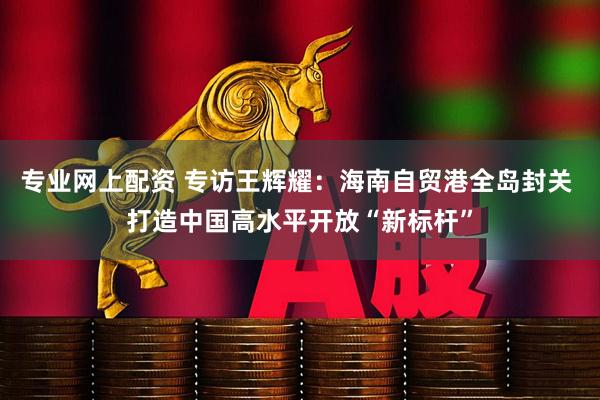 专业网上配资 专访王辉耀：海南自贸港全岛封关 打造中国高水平开放“新标杆”